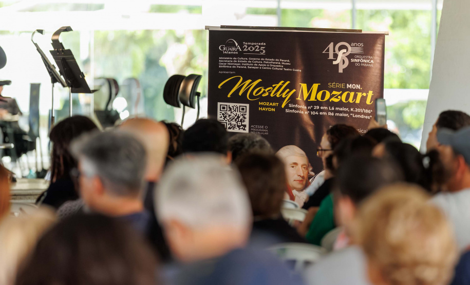 Orquestra Sinfônica do Paraná encerra série “Mostly Mozart” no Museu Oscar Niemeyer no próximo sábado