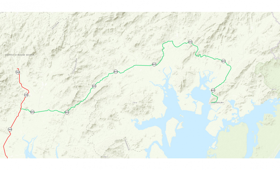 PR-405 Conservação Guaraqueçaba (Mapa)