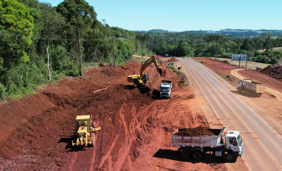 PR-466 duplicação entre Pitanga e Turvo