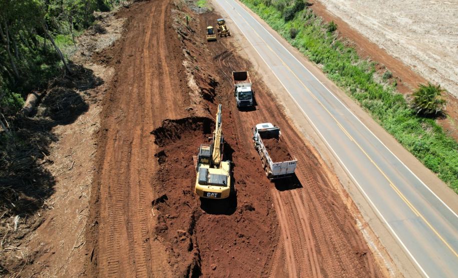 PR-466 duplicação entre Pitanga e Turvo