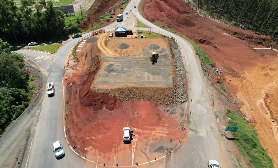 PR-466 duplicação entre Pitanga e Turvo