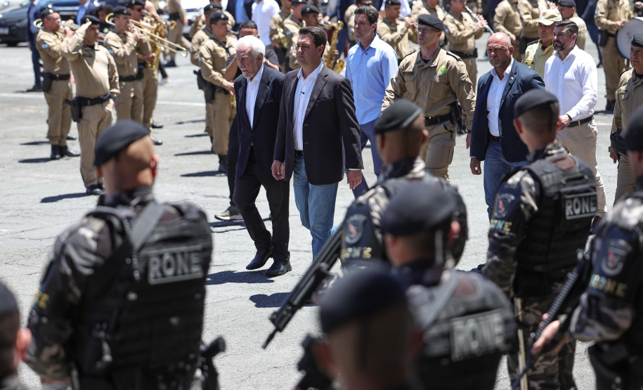 O governador Carlos Massa Ratinho Junior lançou nesta quarta-feira (10), em Curitiba, a nova etapa do Programa Olho Vivo, que marca o início da integração de tecnologias de Inteligência Artificial (IA) ao sistema estadual de videomonitoramento.