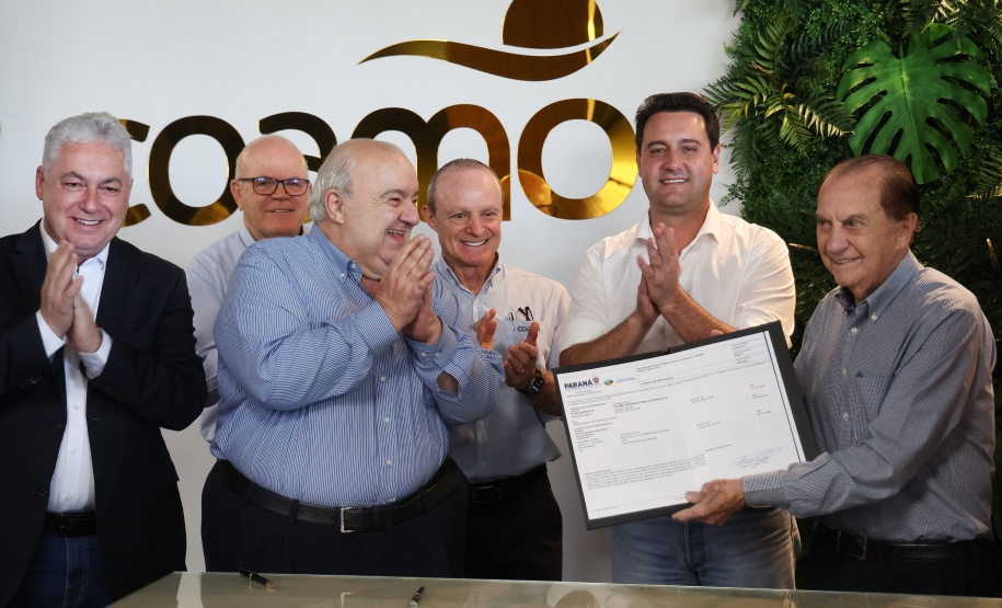 Estado entrega licença para instalação de usina de etanol de milho da Coamo em Campo Mourão Foto: Jonathan Campos/AEN