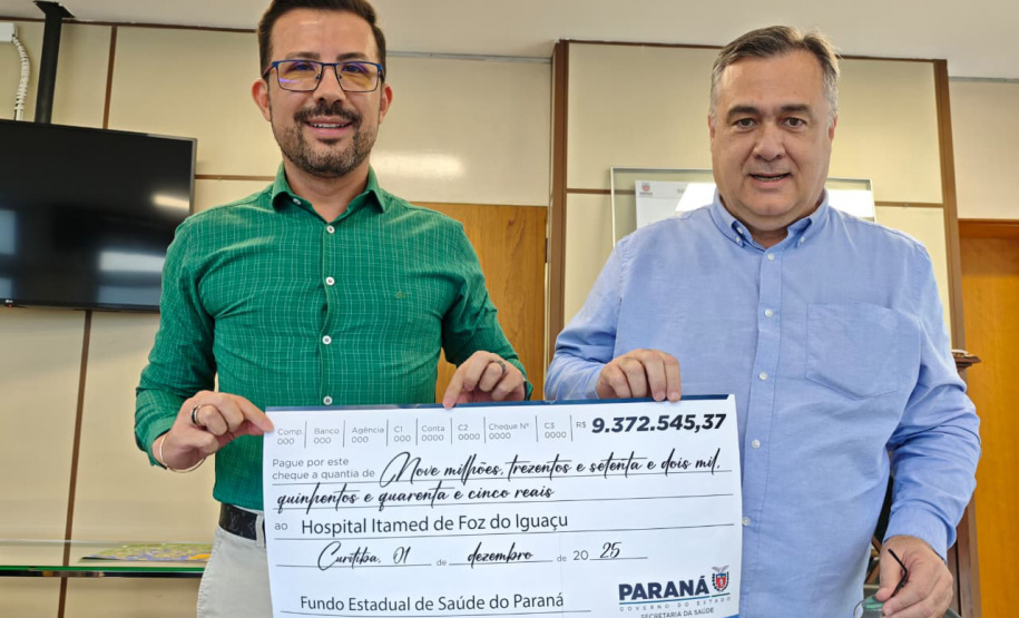 Sesa reforça atendimento de alta complexidade e repassa R$ 9,3 milhões ao Itamed, em Foz do Iguaçu