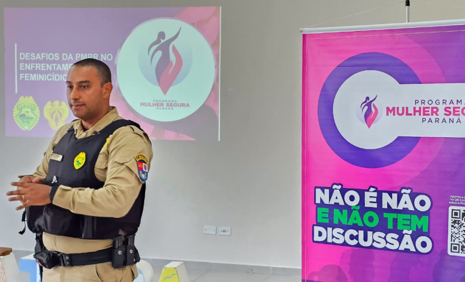 SESP - Palestra do Programa Mulher Segura Paraná destaca desafios na prevenção ao feminicídio em Guaratuba