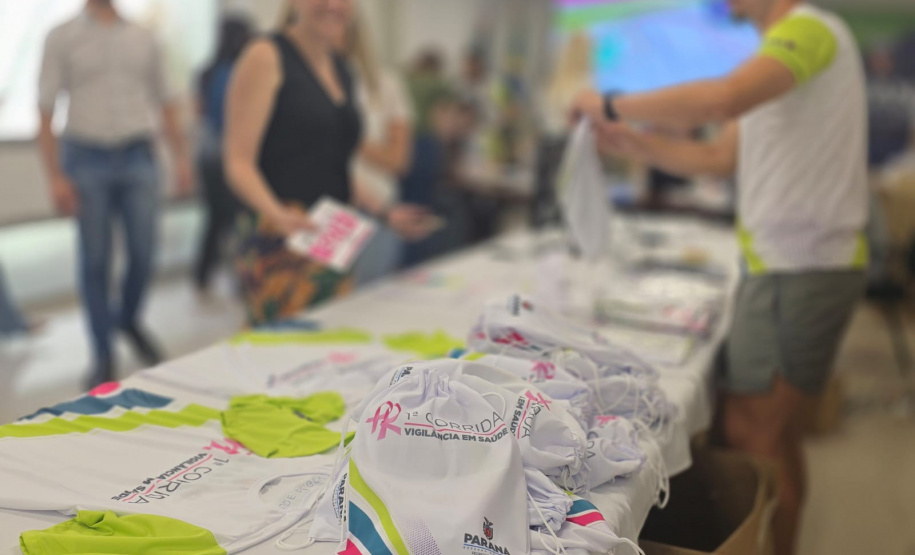 Entrega de kits da 1ª Corrida de Vigilância em Saúde movimenta a Sesa