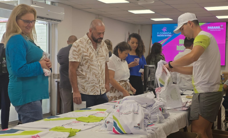 Entrega de kits da 1ª Corrida de Vigilância em Saúde movimenta a Sesa