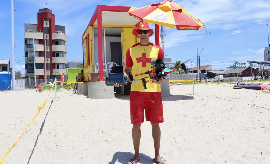 Com drones de alta tecnologia, bombeiros reforçam prevenção a afogamentos