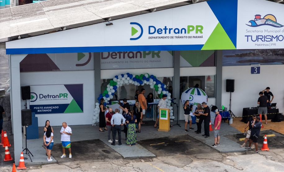 O vice-governador Darci Piana e o diretor-presidente do Detran-PR, Santin Roveda, inauguram nesta quinta-feira (15) o Posto Avançado do Departamento de Trânsito do Paraná (Detran-PR) em Matinhos. Foto: Geraldo Bubniak/AEN