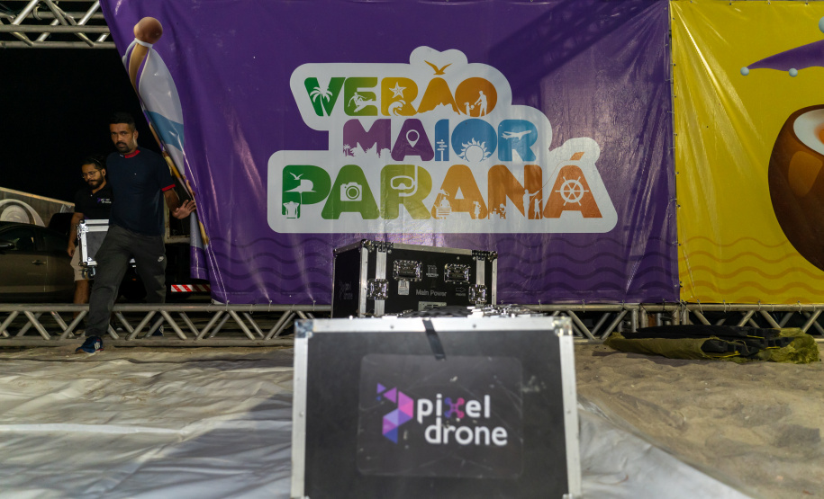 Chegada Drones para o show do Alok