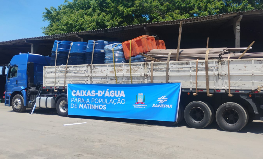 Sanepar entrega 1.500 caixas-d’água para atender famílias no Litoral