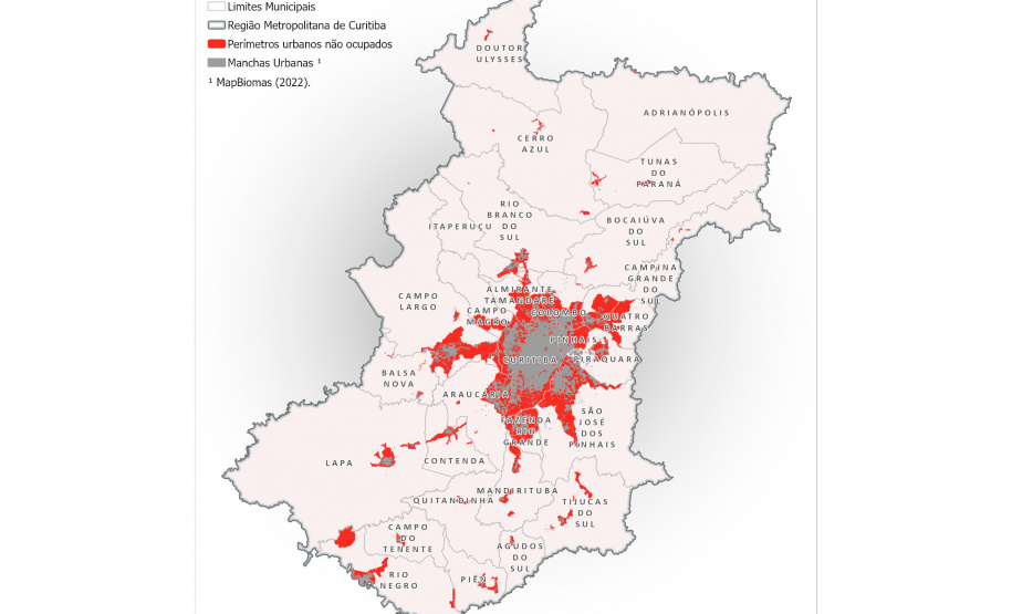 60% dos perímetros urbanos da RMC estão desocupados
