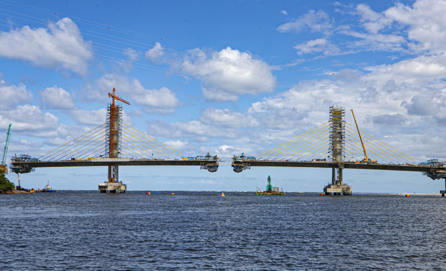 Reta final: veja como vai funcionar o encontro da parte estaiada da Ponte de Guaratuba