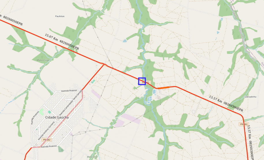 PR-082 Cidade Gaúcha (mapa)