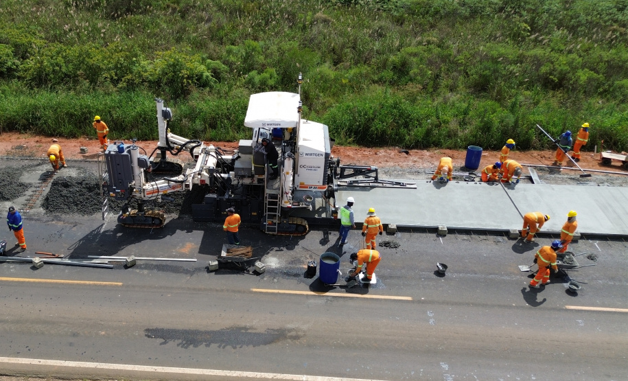 PR-151 whitetopping Ponta Grossa Palmeira 26%