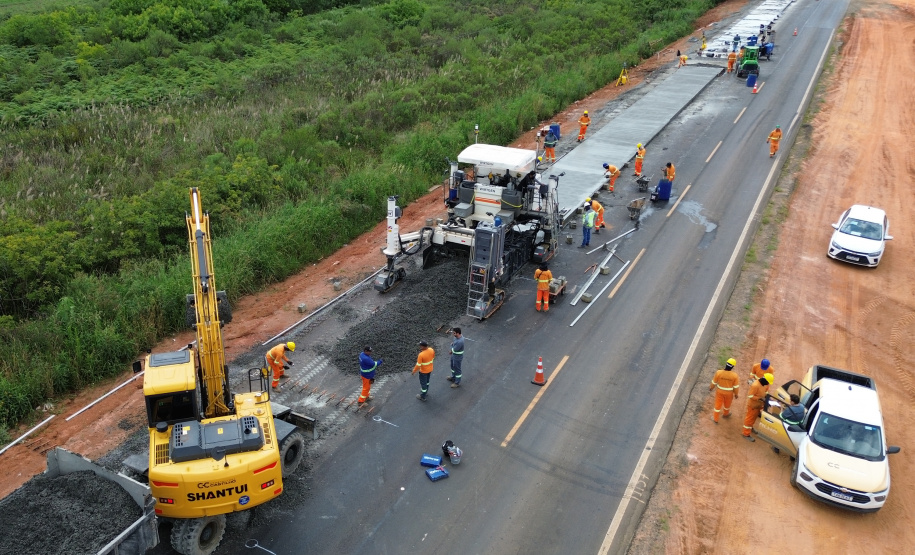 PR-151 whitetopping Ponta Grossa Palmeira 26%