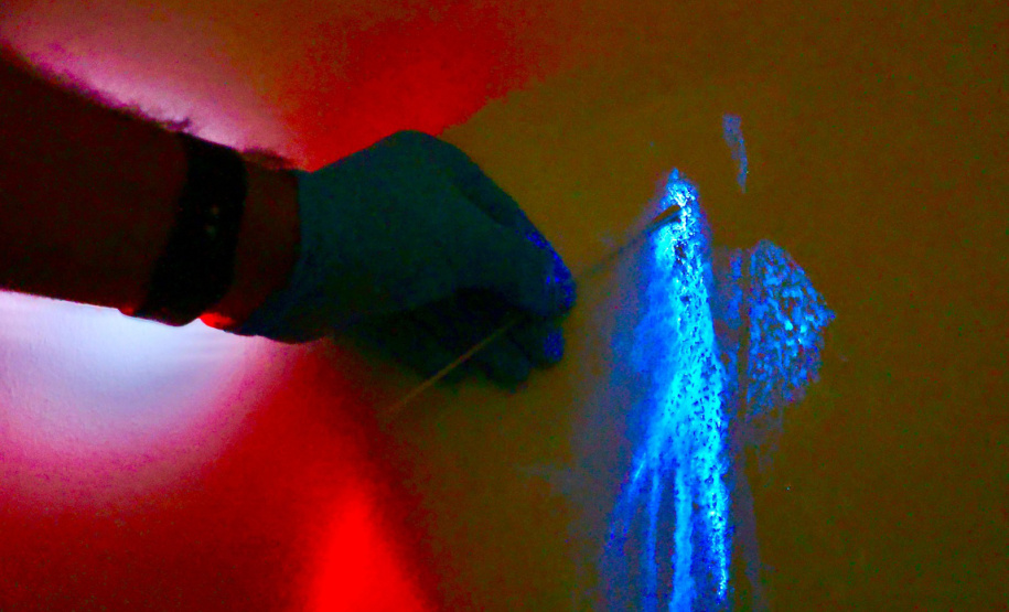 Luminol reforça atuação da Polícia Científica na identificação de vestígios ocultos