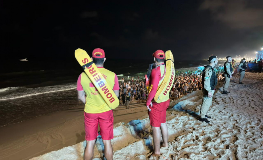 Motos aquáticas e drone com câmera térmica reforçaram segurança em shows do Verão Maior Paraná