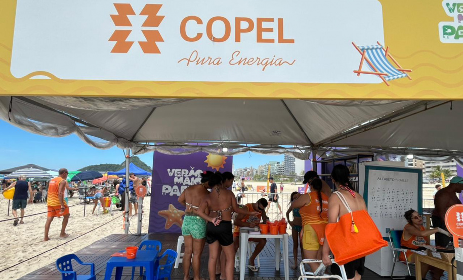 Copel leva orientação e serviços às praias no Verão Maior Paraná