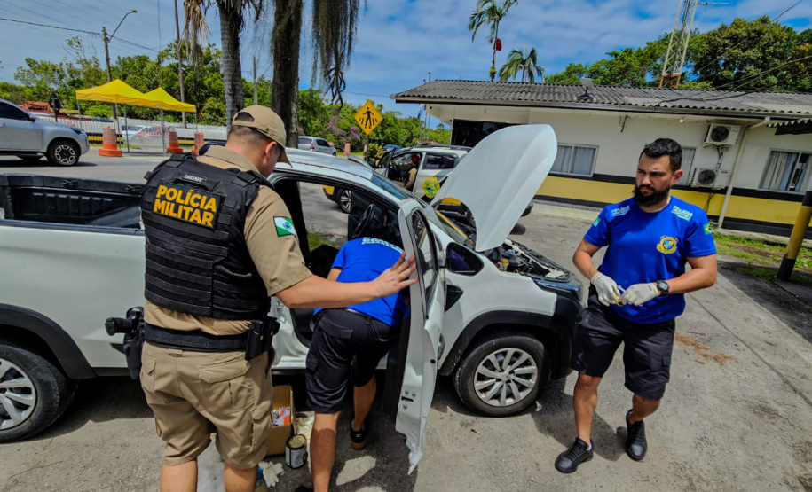 PMPR recupera veículo furtado em São Paulo após monitoramento pelo sistema Olho Vivo no Litoral