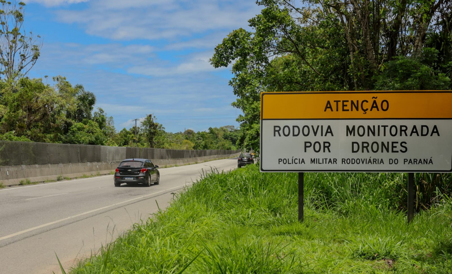 PMPR intensifica fiscalização aérea com emprego de drones nas rodovias de acesso ao Litoral