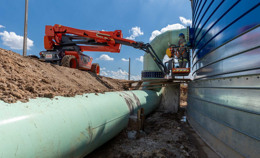 Curitiba constrói maior reservatório em aço da América Latina