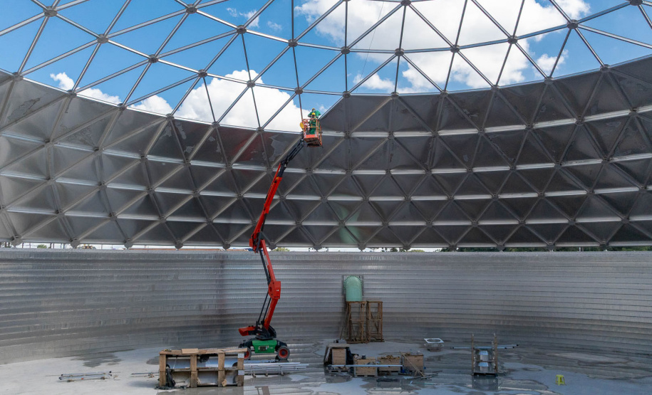 Curitiba constrói maior reservatório em aço da América Latina
