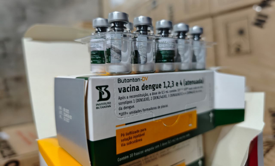 Paraná inicia distribuição de novas doses de vacina contra a dengue e amplia proteção de profissionais de saúde