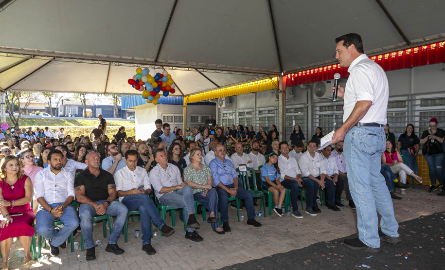Com aporte de R$ 10 milhões do Estado, escola de Cascavel é inaugurada após reconstrução