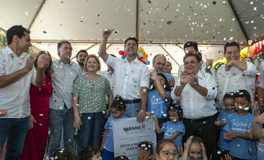 Com aporte de R$ 10 milhões do Estado, escola de Cascavel é inaugurada após reconstrução