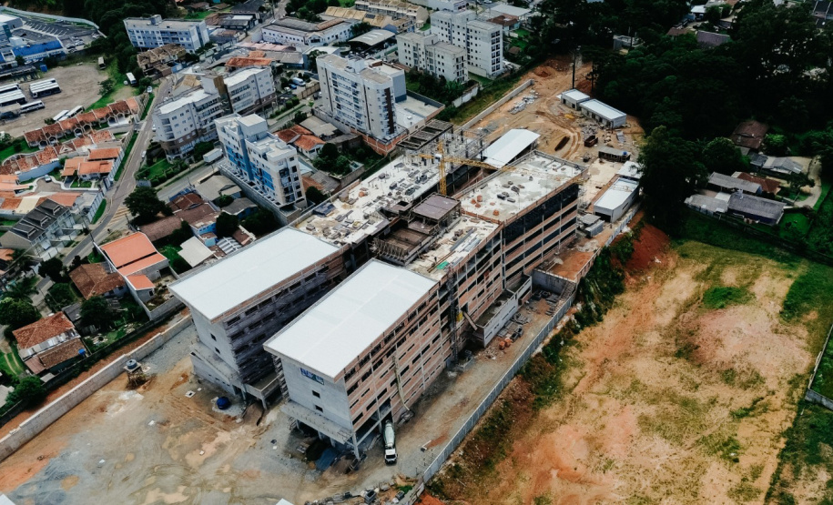 SESA - Obras do novo hospital de São José dos Pinhais chegam a 32,2% de execução