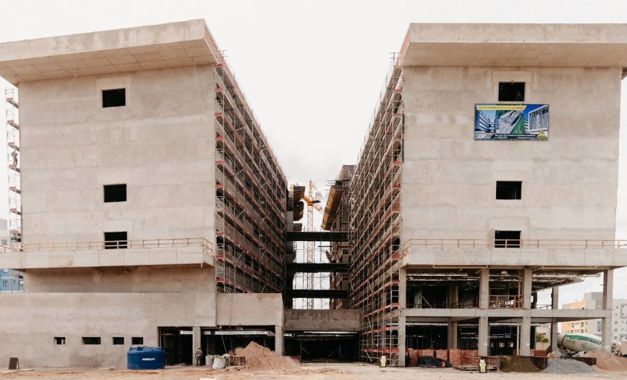 SESA - Obras do novo hospital de São José dos Pinhais chegam a 32,2% de execução
