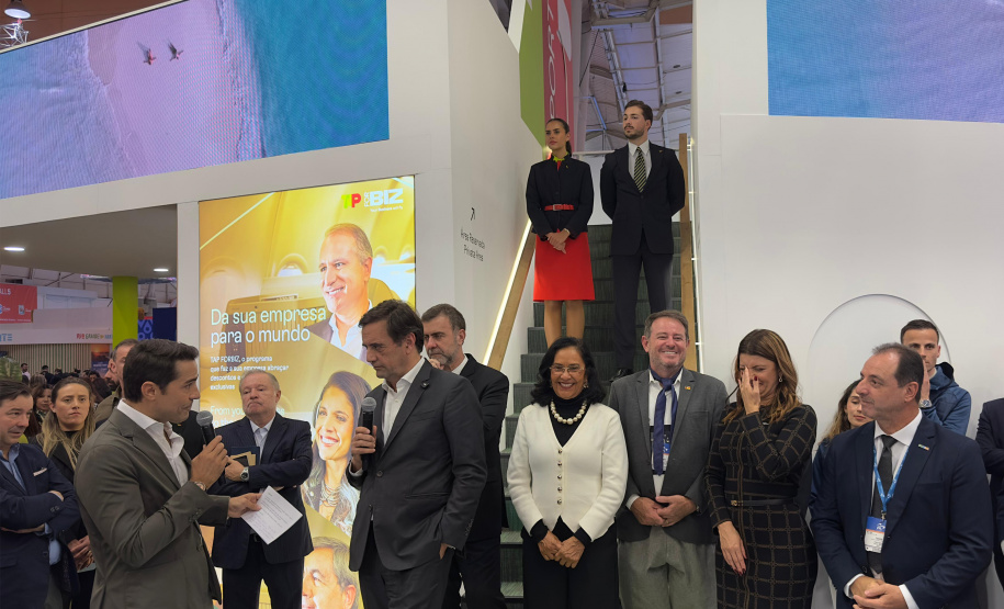 Público europeu conhece nova rota aérea ligando Portugal diretamente ao Paraná