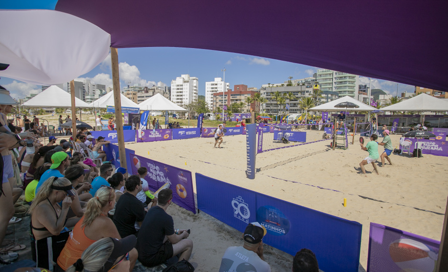 Arena Portos do Paraná em Caiobá recebe um dos maiores torneios de beach tennis do mundo
