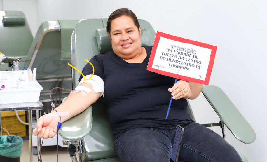 Primeiras doadoras marcam a abertura da Unidade de Coleta Central do Hemocentro Regional de Londrina