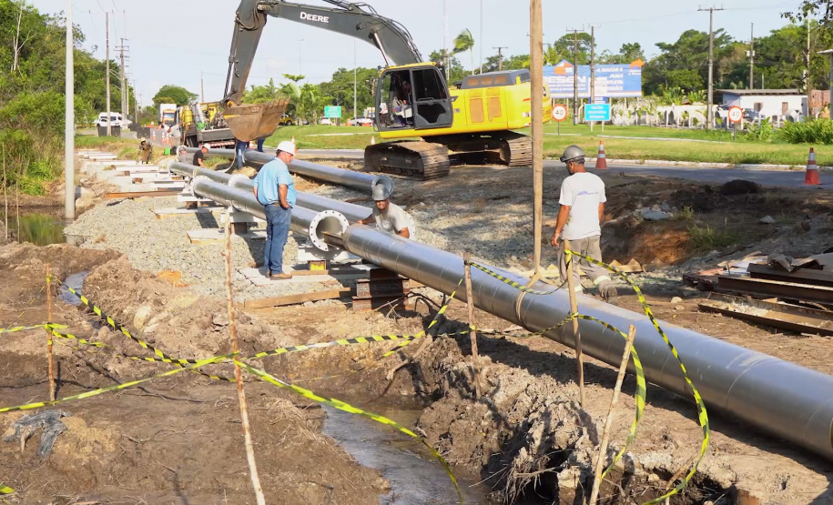 Sanepar faz obra em adutoras de Guaratuba de olho no Carnaval