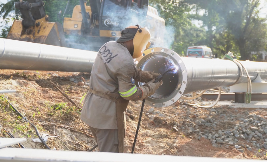 Sanepar faz obra em adutoras de Guaratuba de olho no Carnaval