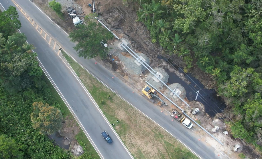 Sanepar faz obra em adutoras de Guaratuba de olho no Carnaval