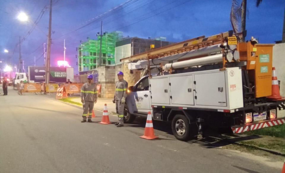 No Carnaval, Copel reforça equipes de manutenção no litoral