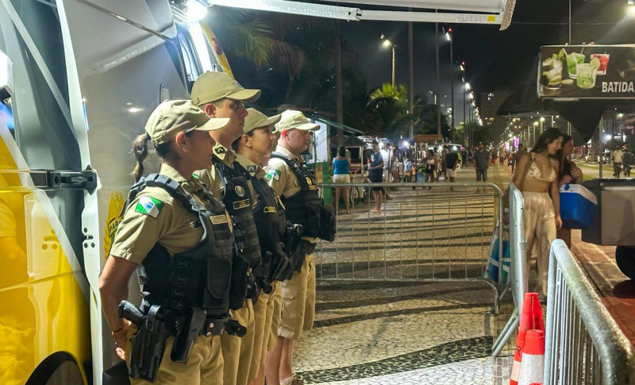 Atuação integrada das forças de segurança no Carnaval reduz roubos em 44% e furtos em 32% no Litoral do Paraná