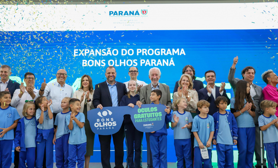 Estado lança 2ª fase do Programa Bons Olhos Paraná para atender mais 540 mil alunos