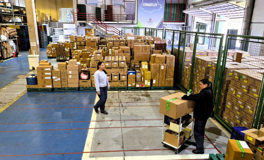 SESA - Pilar da saúde pública, Centro de Medicamentos do Paraná distribuiu mais de 443 milhões de medicamentos em 2025