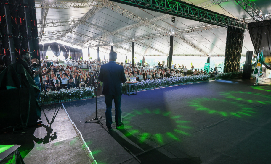 O governador Carlos Massa Ratinho Junior participa nesta quinta-feira (26), da inauguração de uma nova indústria de óleo e farelo de soja da Cooperativa Agroindustrial Tradição, em Pato Branco