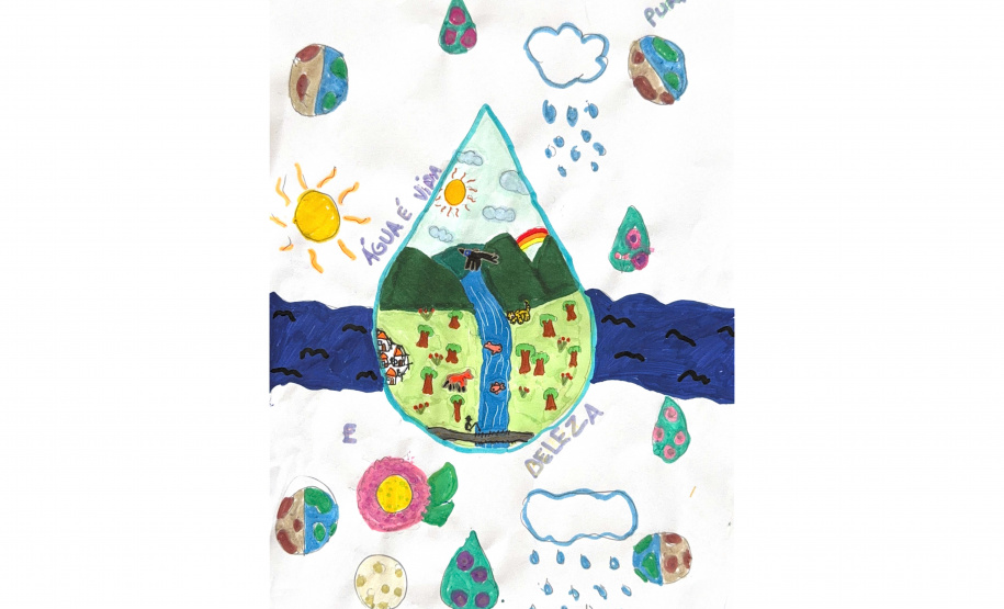 concurso cultural/ambiental feito para o Dia da Água