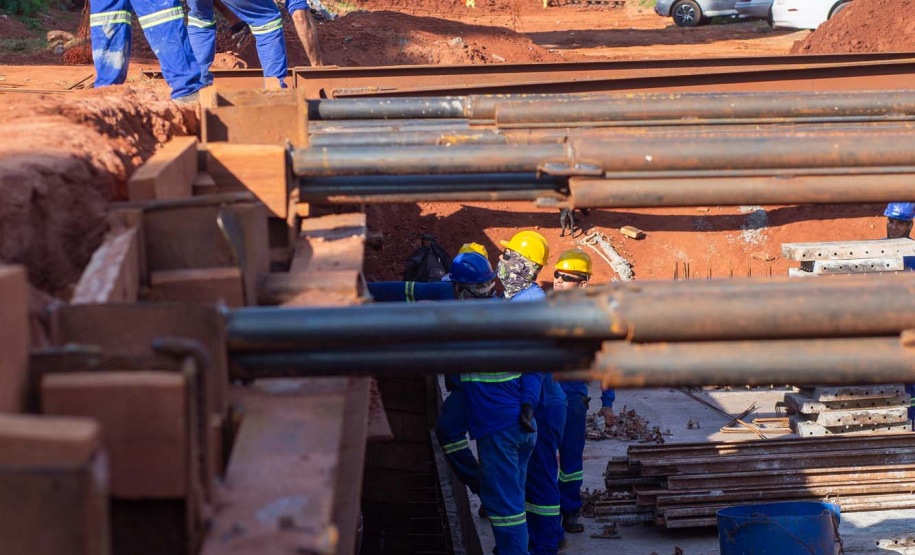 Em Loanda, obra para conter maior erosão urbana do Paraná atinge 82% de execução