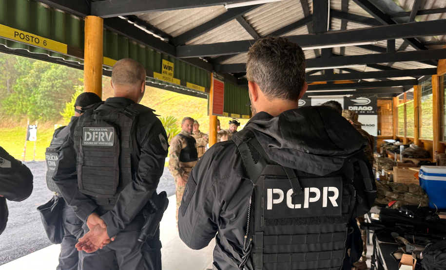 PCPR realiza curso de formação de instrutores de tiro especialistas em fuzil