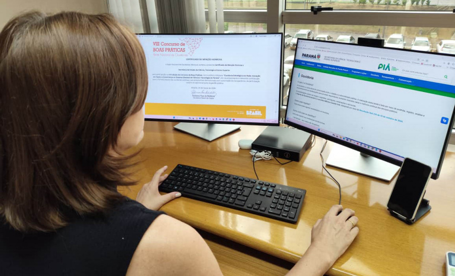 Integração entre Ouvidorias do sistema de ciência e tecnologia do Paraná conquista menção honrosa em concurso nacional