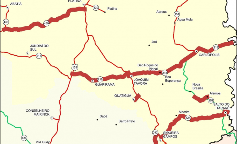DER - Ribeirão do Pinhal e Santo Antônio da Platina