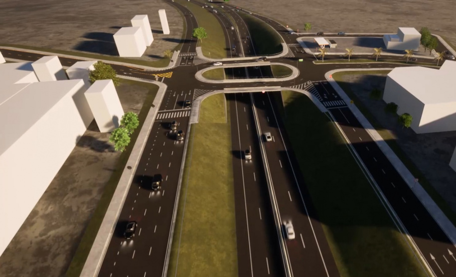 Trevo da Esperança em Cambé (maquete)