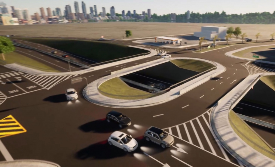 Trevo da Esperança em Cambé (maquete)